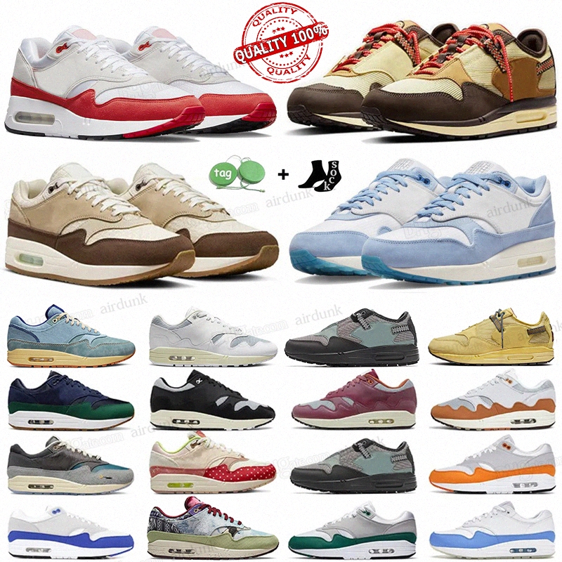 

1 87 running shoes for men women Big Bubble Red Dirty Denim Cactus Jack Concepts Saturn Gold Baroque Brown Patta x Summit White trainers outdoor sport 32mO#