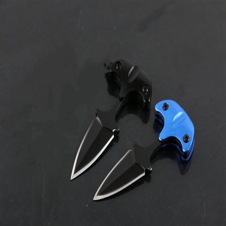 

self deference mini hand thorn stab push Knife 440 blade Handle Camping Tactical knife edc Knives xmas gift for man 1sets 2pcs 003370
