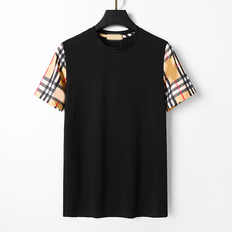 

2023Men's T-Shirts Designer Tshirt Mens Womens High Style Short Sleeve Round Neck Fashion Letter Tees Printed T-shirt Size -3XL, Black
