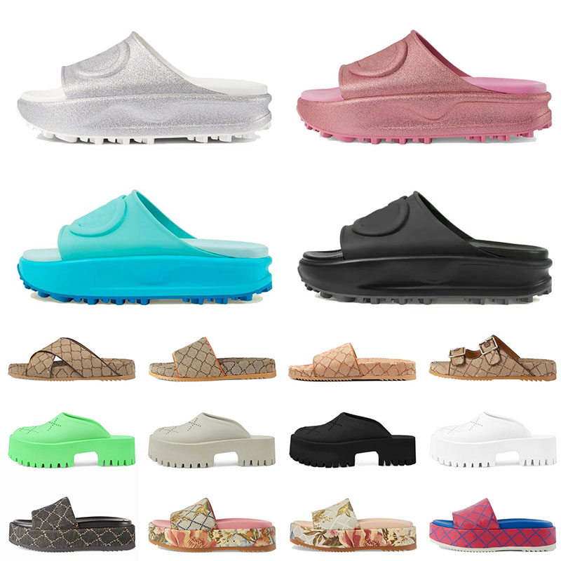 

with box sandals famous designer women chunky sandal thick bottom fashion sneakers platform slippers luxury slides men womens brand flip flop 36-45, 43