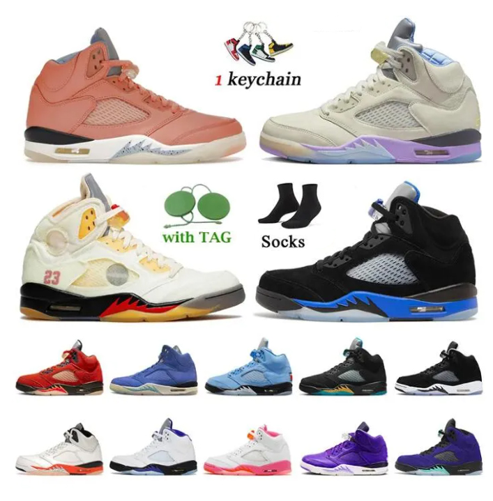 

Jumpman 5 5s Retro Basketball Shoes Mens Dark Concord Sail White Stealth Racer Blue Gore Tex Black Cement Metallic Raging Bull Red Safety Orange Green Sports Sneakers