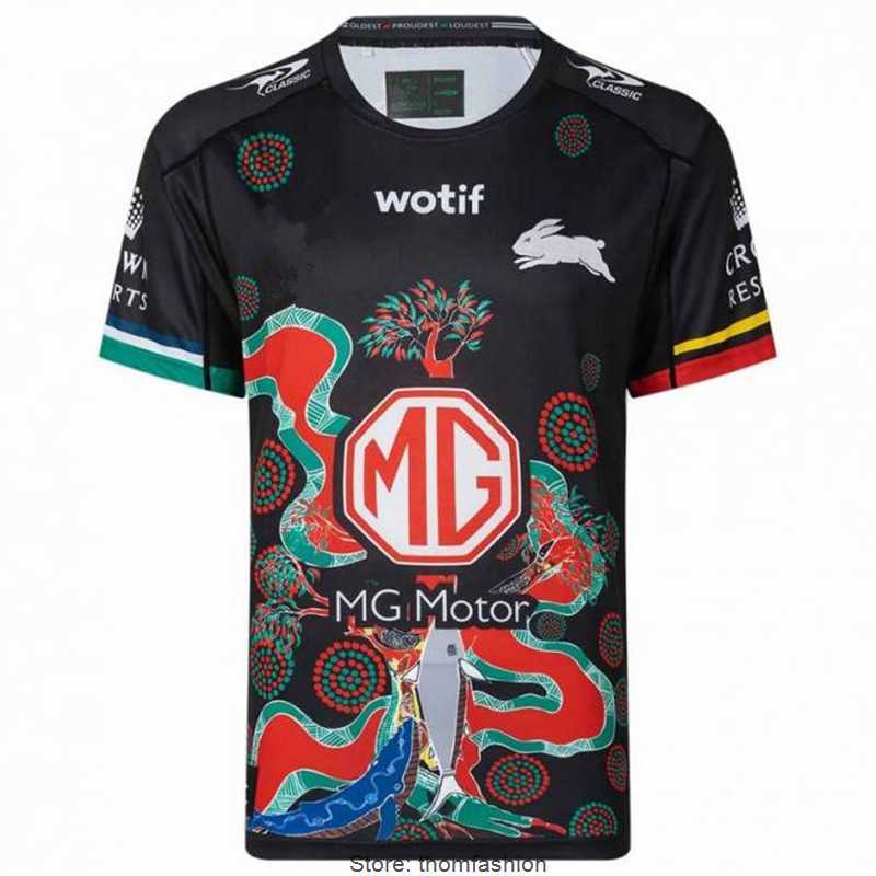 

2022 SOUTH SYDNEY RABBITOHS INDIGNEOUS MENS RUGBY JERSEY Size S-5XL Print Custom Name NumberTop Quality Free Delivery, Print name number