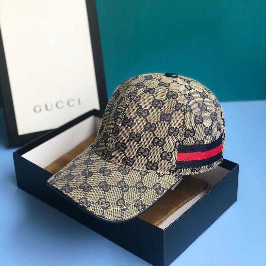 Gucci mens cap womens fashion gucci baseball caps canvas sunshade with calfskin patch cotton lining cappello soft designer hat luxury truckers ha-image-855324405