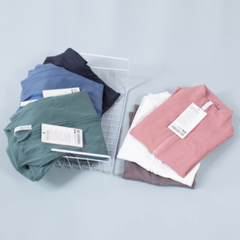 New yoga define jacket long sleeve shaping zipper shirt speed dry yoga running fitness sports-image-855462228