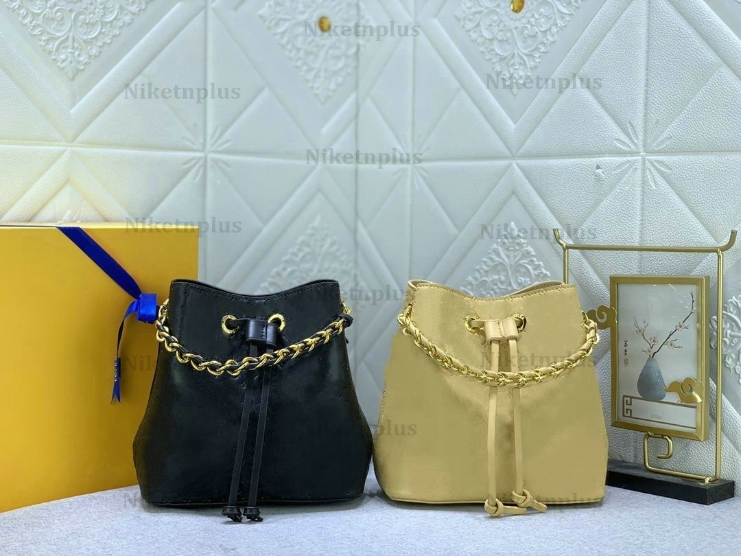 

M22598 Braided Neonoe BB Designer Bucket Bag M22598 black 22599 yellow 23SS Nano Monograms pattern Chain Leather Strap Handbag Women Luxurys Designers Bags, #2