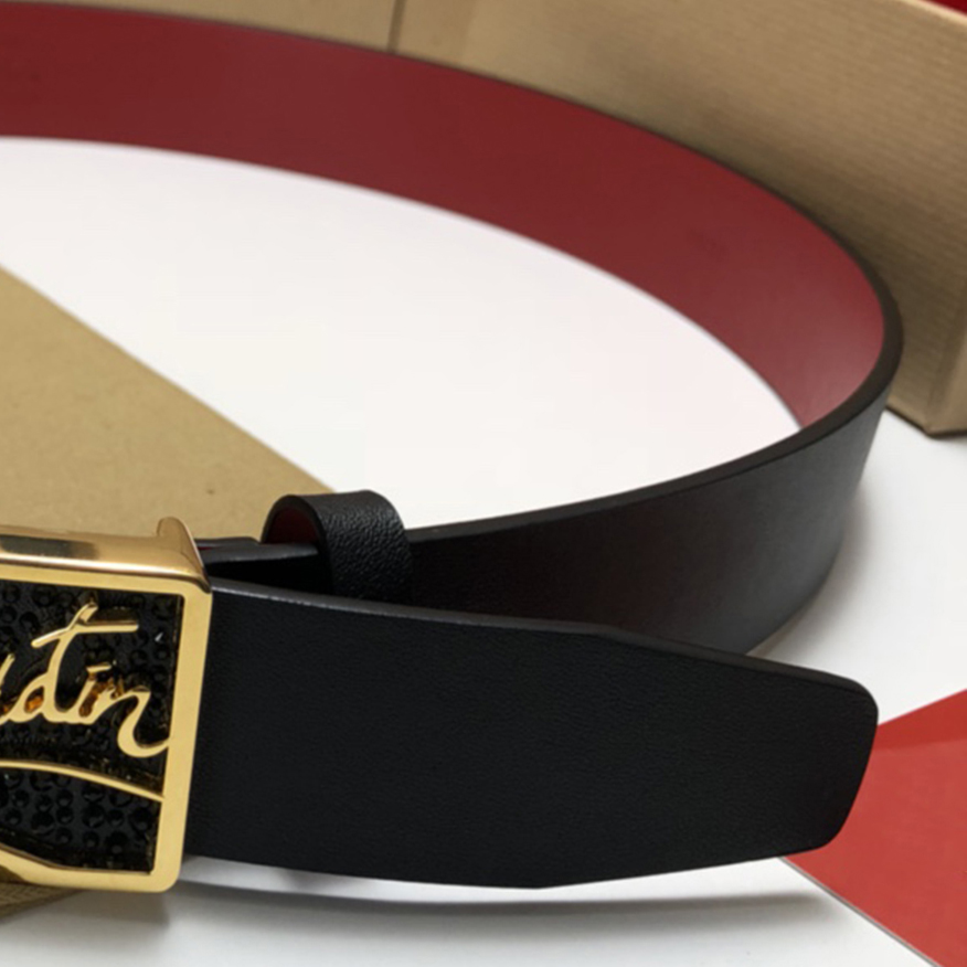

Red Sole Mens premium quality belt 40mm luxury brand designer womens belt fashion casual style both sides can be made of real cowhide never crease waistbands 03, With box