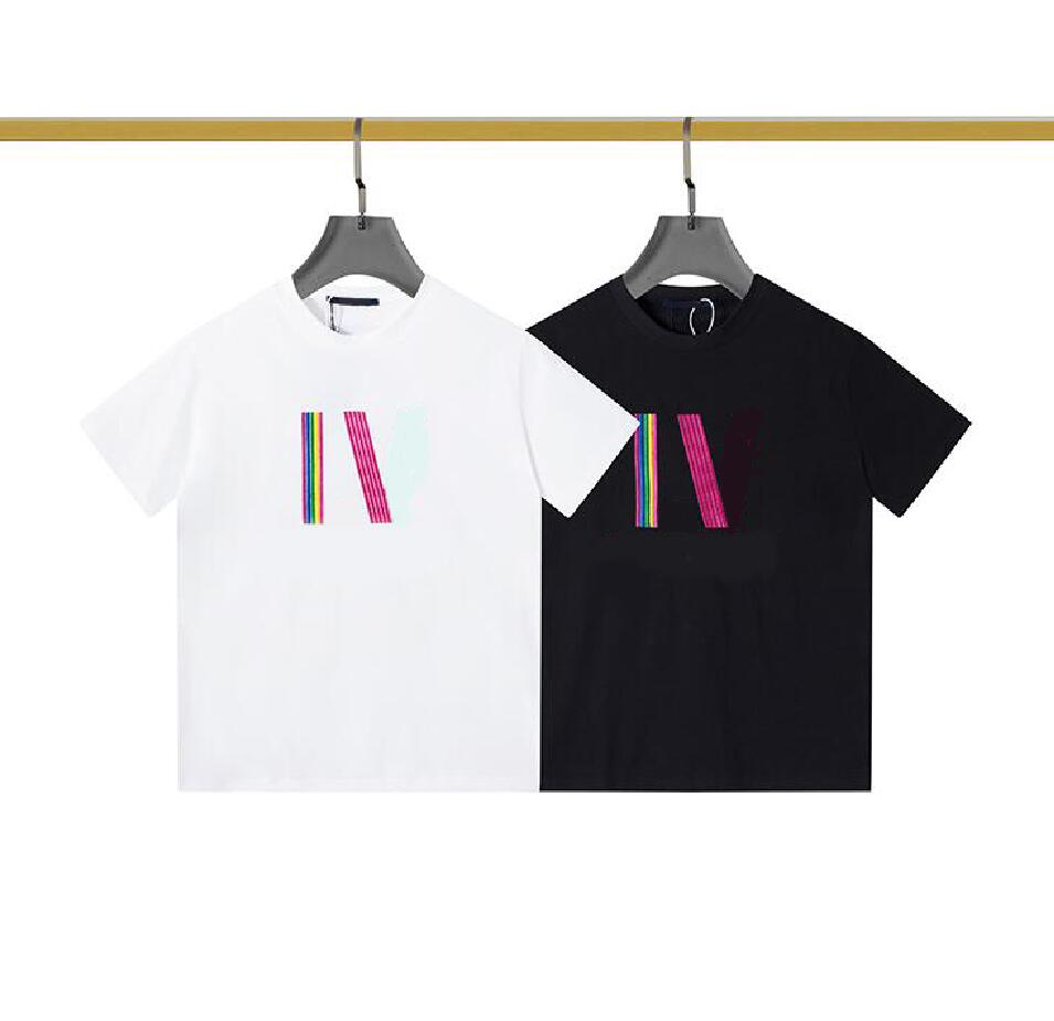 

23SS Mens Women Designer T Shirt Fashion Men Casual Tshirt Man Clothing Street Designer Shorts Sleeve Tees Clothes Tshirts, Black