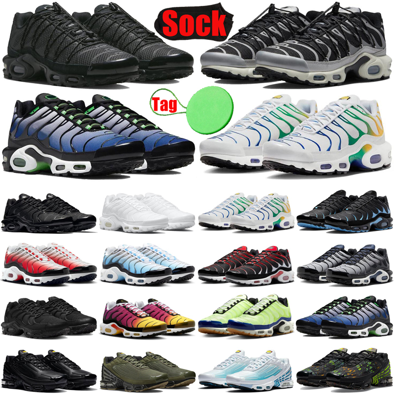 

tn plus 3 terrascape running shoes for men women tns tnplus tn3 shoe triple white Black Reflective Unity Metallic Silver Tiffany Blue mens trainers sneakers fashion, #9 brazil