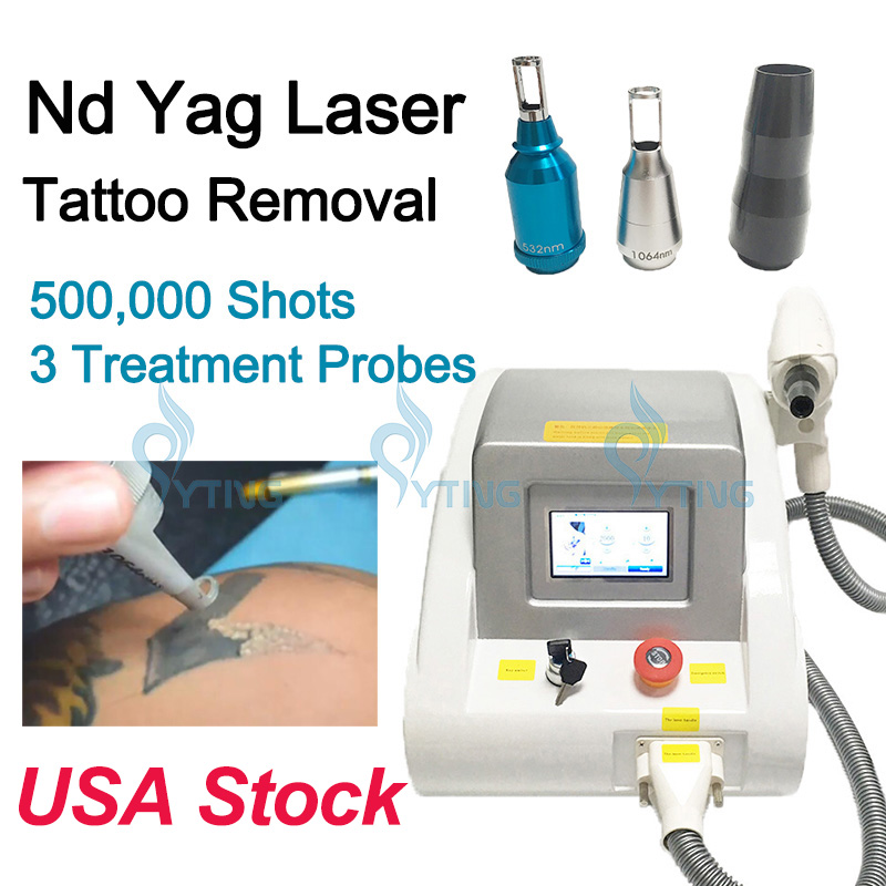 

2000MJ Touch Screen 1000W Nd Yag Laser Machine Q Switched Tattoo Removal Freckle Pigment Spot Removal 1320nm 1064nm 532nm