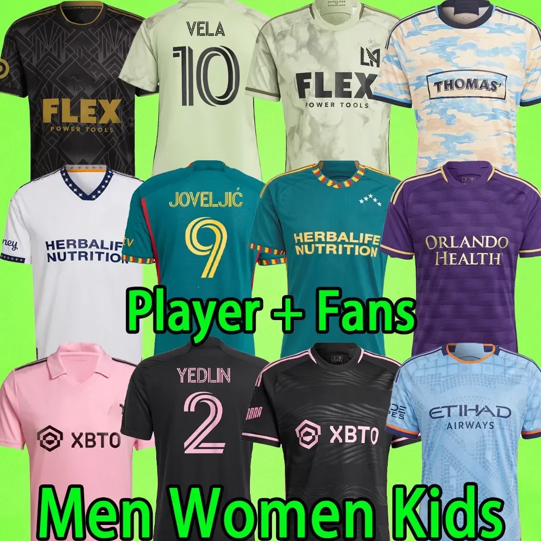 

2023 INTER MIAMI 2024 LAFC Soccer Jerseys BECKHAM BALE Philadelphia Player version VELA Los Angeles LA Galaxy New York 23 24 Football Shirts T kids kit Orlando Union FC, 2022 fans versoin7