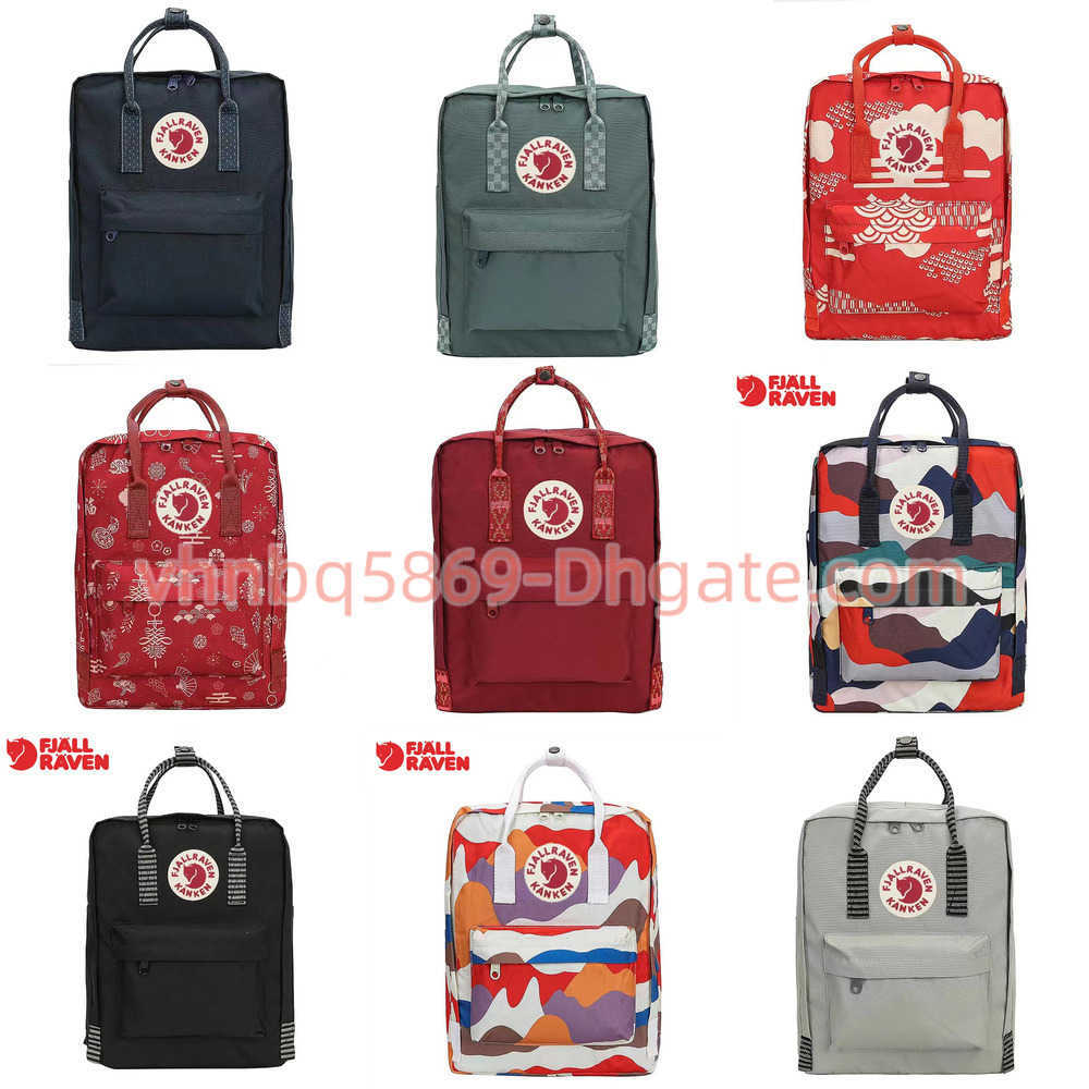 

Backpack Brand Luxury fjallraven kanken camouflage Designer Classic Mini Mochilas School Bag Backpack Women Men Boy Girls Kid Backpack, Orange