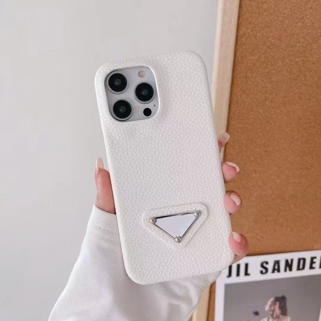 

Fashion Designer Phone Cases For iPhone 14 13 12 11 Pro Max 14Pro XR Litchi Stria Leather Back Shell Samsung S23 S22 S21 Plus Note 20 Ultra Solid Color Mobile Cover Case, Customized(please consult me)