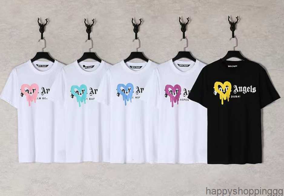 

2022 Summer PA Men Womens palm T shirt Mans Stylist Tee Guillotine Bear palms Printed Short Sleeve Truncated Bears Angles Tees angel tshirt ghJXDK, Brown