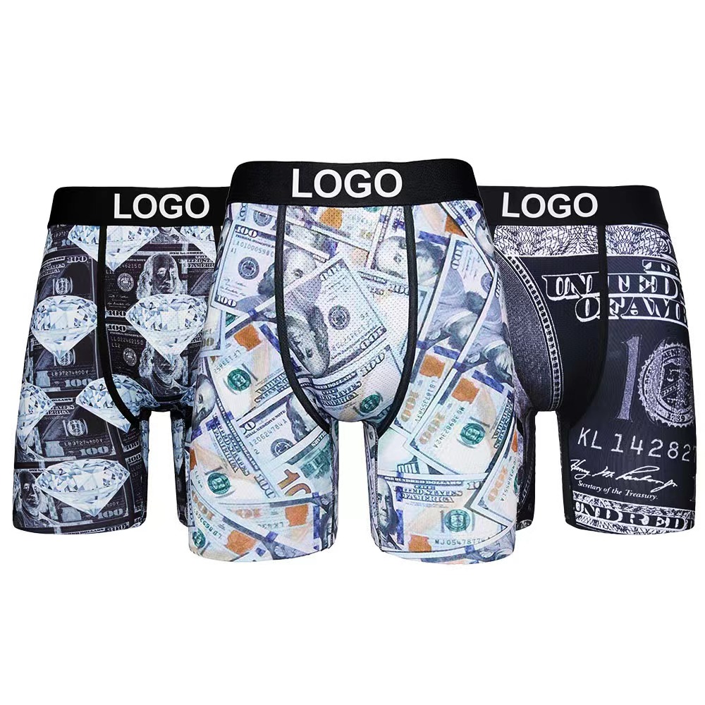 

Designer PSD Shorts Mens Boxer Underwear Sexy Underpants Printed Underwear Soft Boxers Breathable Branded Male Short Pants with bag size S-XXL, Mixed color (with bag)