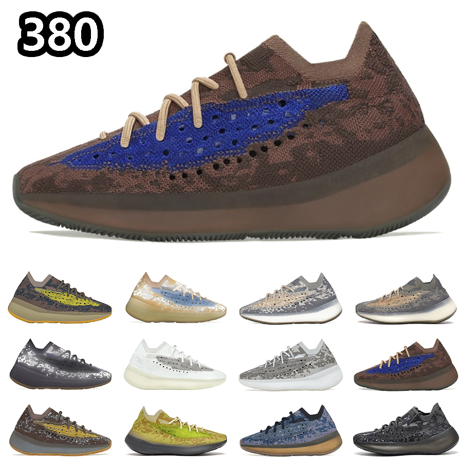 

380 Running Shoes Men Women Sneakers Blue Oat Onyx Covellite Hylte Glow Mist Triple Black Alien Onyx Blue Oat Calcite Glow Stone Salt 380s Trainers Sneakers, Item#14