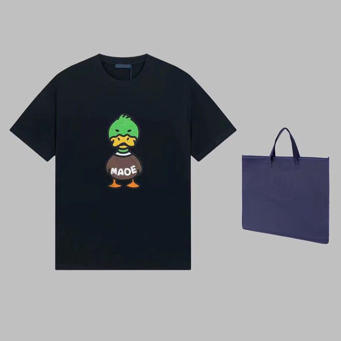 

Summer New Short Sleeve T Shirt Double Yarn Fabric Stereo Letter Shirt Printing Women Men's Round Neck T Shirt Original Sweatshirt Polo Shirt rf333m, Black