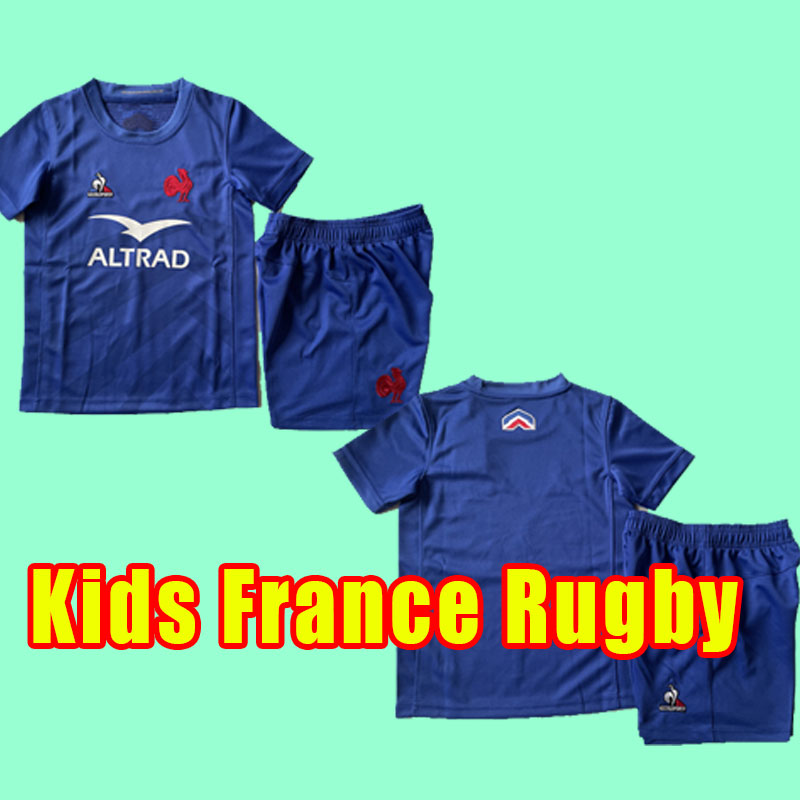 

Kids Rugby Jerseys new style 2022 France Super 22 23 Maillot de Foot BOLN shirt size 16-26 Top Quality 2023 2024 world cup child full set, As shown