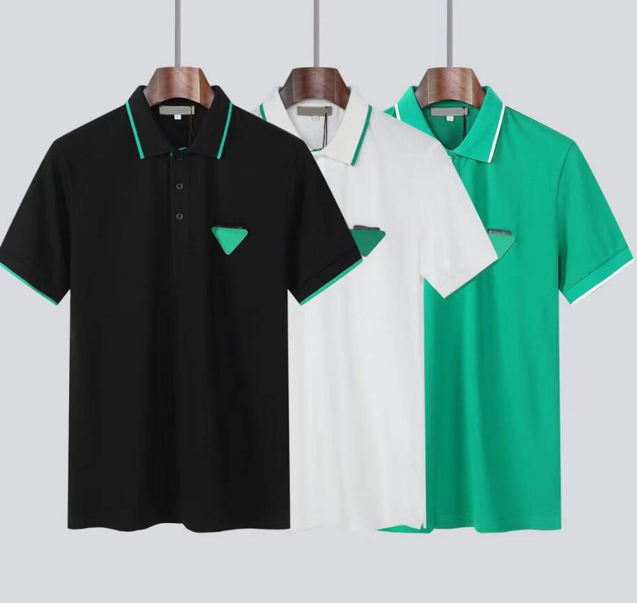

Fashion polo man mens polos poloshirt Top Tee Short sleeve T-Shirts designer Loose Tees casual black white t shirt luxe plain t shirts for men TV197