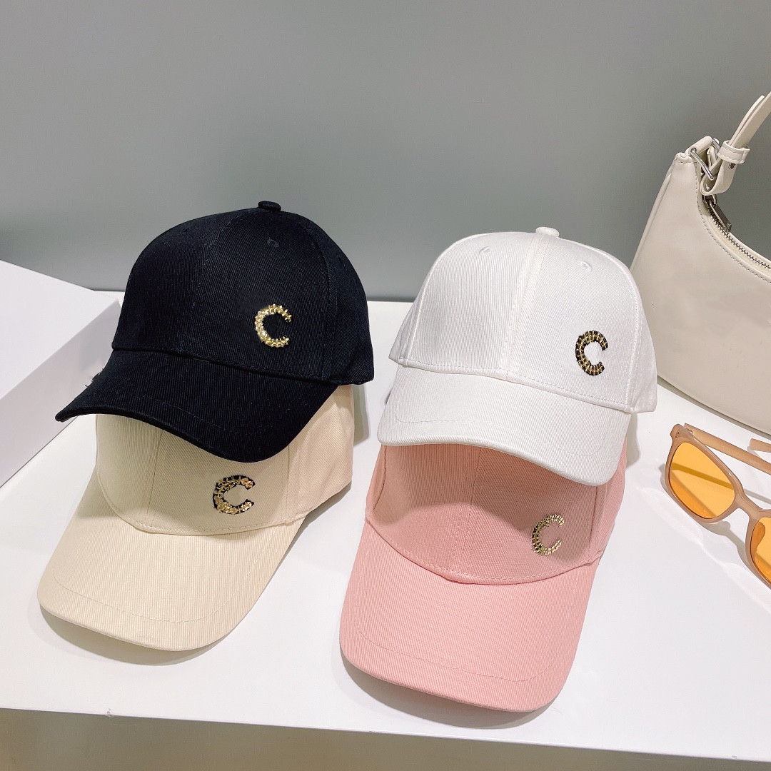

Top Luxury Designer Cap Letter Ball Caps for Woman Fashion Accessories Supply, Pink