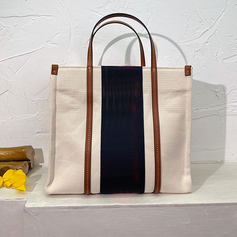 

Canvas Tote Bag Women Handbag Interlocking Letter Shoulder Crossbody Bags Large Capacity Shopping Bags Red Green Stripe Floral Printed Removable Adjustable Strap