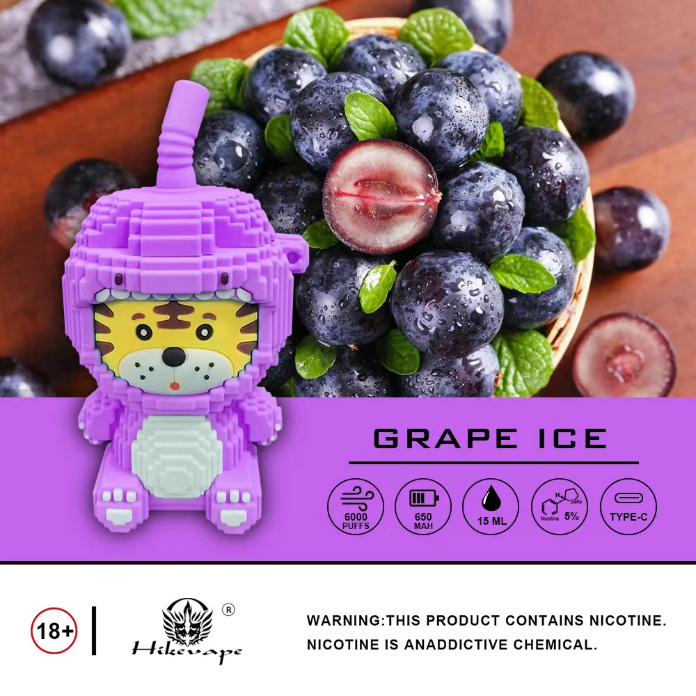 

Silicone building block tiger puff 6000 e cigarette disposables vape pen desechables vapes disposable hits 650mah rechargeable battery 15ml prefilled pods bar
