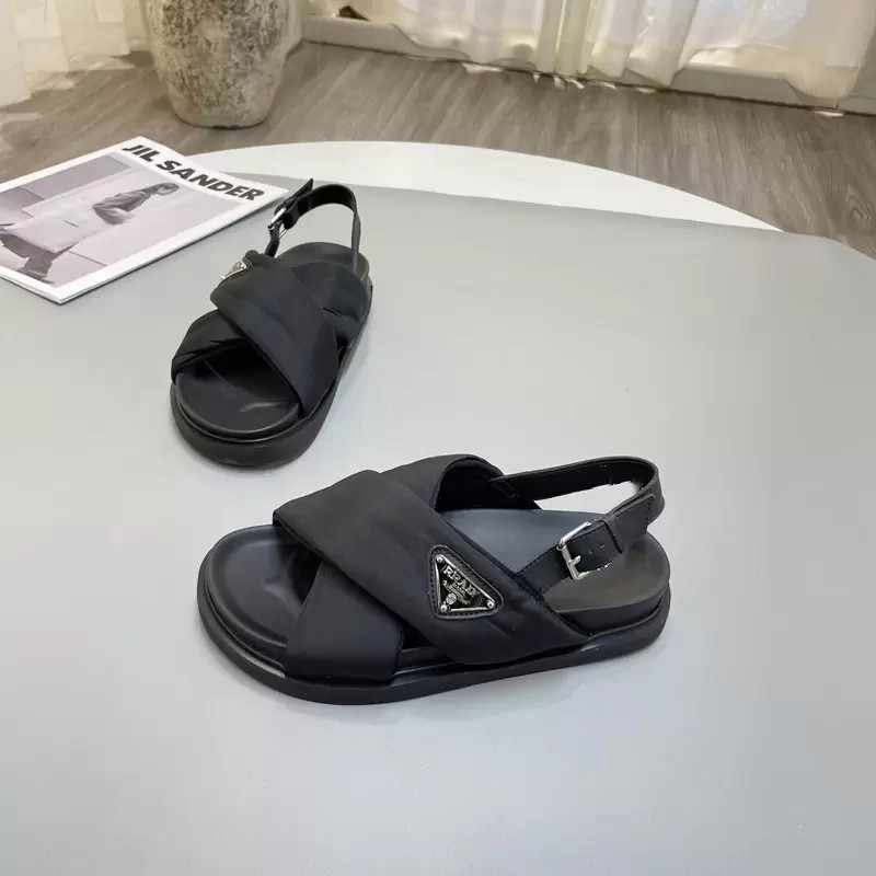 

Flat sandals women 2023 summer famous newly cloth shoes cross tied open toe sandal holiday casual beach shoes fashion versatile, Black