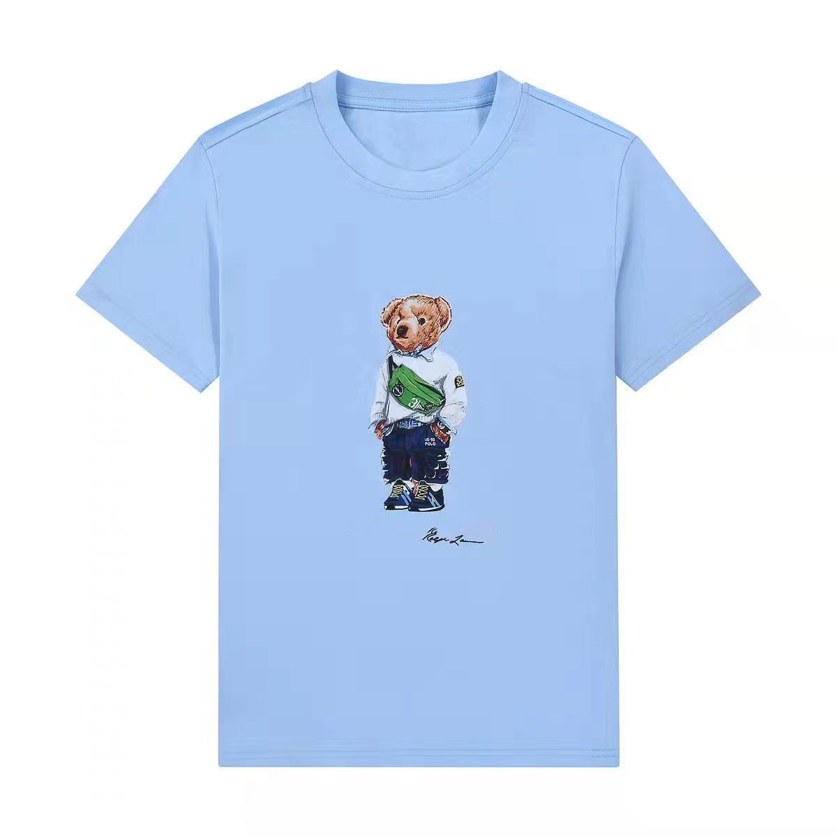 

Summer fashion Mens Womens Designers T Shirts For Men s Palms Tops Luxurys Letter Embroidery Tshirts Clothing Short Angels Sleeved Tee -XL, Blue