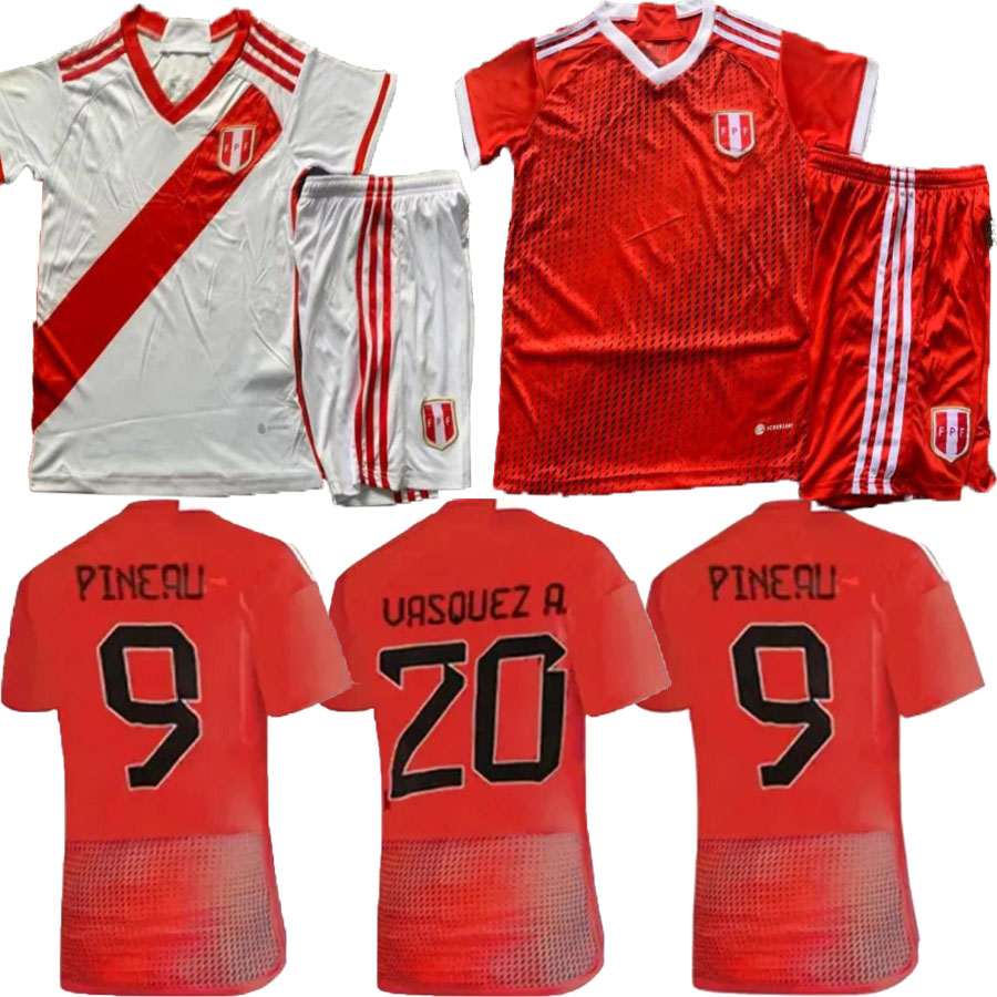 

2023 2024 Peru soccer jerseys 23 24 home away Seleccion Peruana Cuevas PINEAU CARTAGENA football shirt, Red