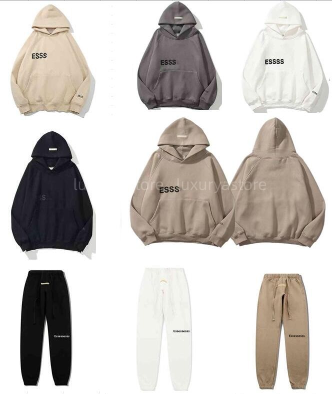 

Designer Hoodie ESS Men Women Hoody Capuche Winter Warm Designer Hoodies Fashion Streetwear Pullover Sweatshirts High Quality Loose Hooded Jumper Tops Clothing, C123ize