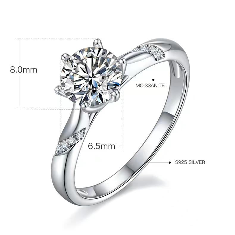 

Designer rings clover ring moissanite ring wholesale love ring wedding ring fashion rings for women engagement ring gold ring valentine's day gift M08A 5A with box