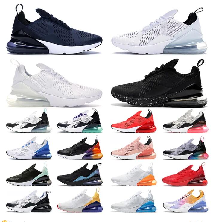 

Designer 270 270s Mens Womens Running Shoes Black Multicolor White Be true Dusty Cactus Mesh Barely Rose Pink University Red Tennis Sports Sneakers Trainers, 22