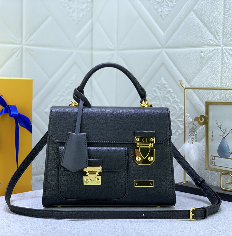 

Fashion designer tote bag luxury womens handbags Top-quality flower letters vegan leather metal S-Lock crossbody bags ladies sling small shoulder purses, #82742