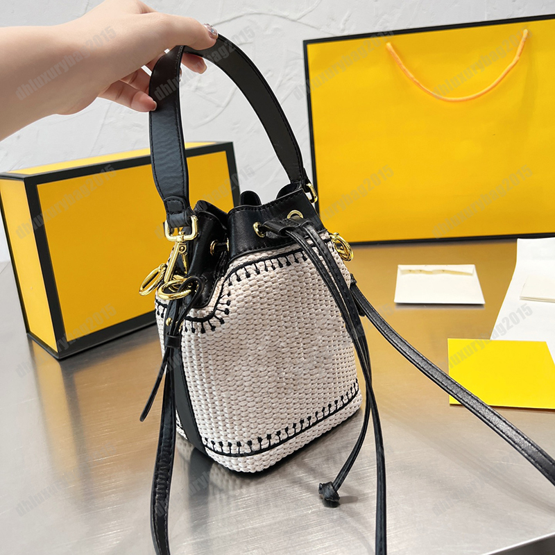 

Bucket Bag Fashion Women Summer Travel Designer Shoulder Bags Vintage Wholesale Luxury Handbags Shopping High-Quality Crossbody, Beige