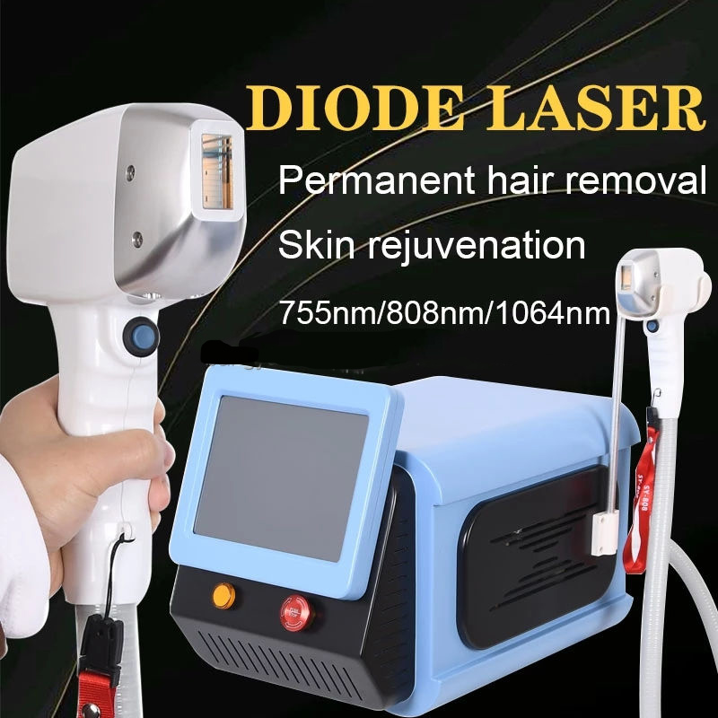 

Home Beauty Instrument Newest Ice Platinum Hair Removal 3 Wavelength 808nm Diode laser Hair Remova Machine 808 Hair Removal Machine For Salon