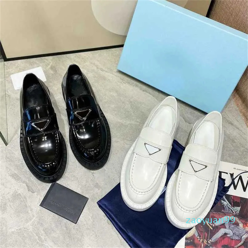 

Designer Women Shoes Chocolate glossed-leather loafer Black Sneakers Brushed Leather Loafers Monolith Plus Platform Sneakers Cloudbust Casual Shoe Sizes 35-41