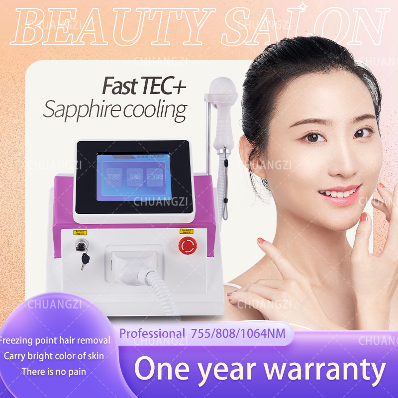 

New in Home Beauty Instrument Newest 1064/755/808nm Diode Laser Health Beauty Items Hair Removal Skin Care Permanent Painless Machine Rejuvenation 3 Wavelengths