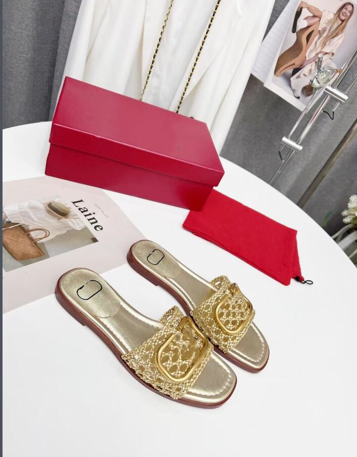 

621s Sandals designer sandal Beach Slide Woman Slipper Crocodile Skin Leather Flip Flops Sexy Ladies Orange Scuffs Shoes