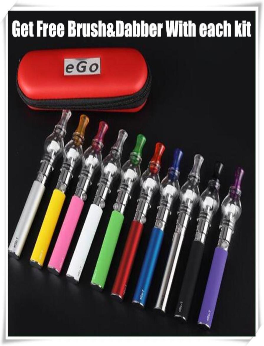 

MOQ 2Pcs Dab pens vaporizer kit dry herb ecigarette Glass Globe herbal vaporizers EGOT Wax Vapes Pen 650 900 1100mAh ego ecig bat2124008, White