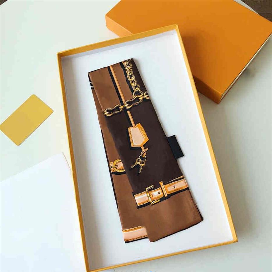 

Classic Handbag Scarf Headbands Women Letter Flower Silk Scraves Bandeaux Bag Hair BANDEAU 6x100m281t