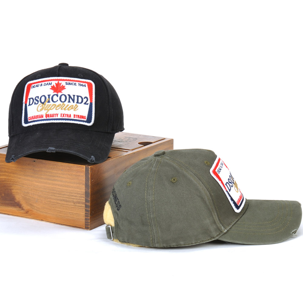 

DSQUQREDD2 Hat Casual Fashion Trend Baseball Hat Simple Classic Letter Print Couple Unisex Sports Hat DSQ ICON Street Fashion Top Quality Hat D176, Grey