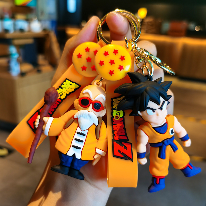 

Decompression Toy Cartoon animation keychain three-dimensional doll pendant pvc drip rubber car pendant bag cell phone
