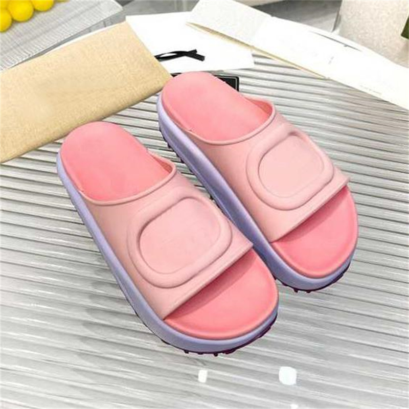

Designer Sandal Women Men Rubber Leather Slide Sandal Dress Shoe Wedges Sandal Beach Slippers Luxury Summer Platform Slide Thick Bottom, 12