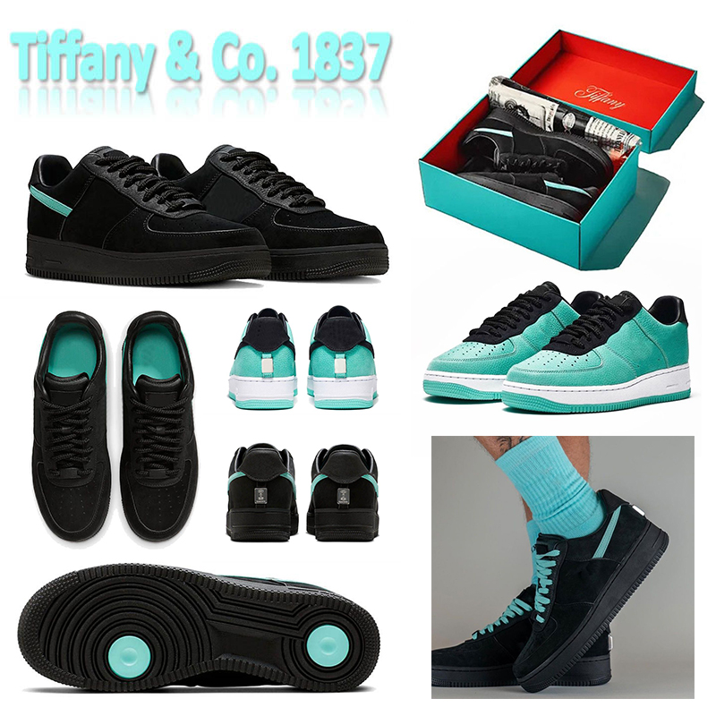 

tiffany shoes 1 low mens running sneaker black blue platform men women trainers outdoor sports designer sneakers shoe with box size us5.5-11