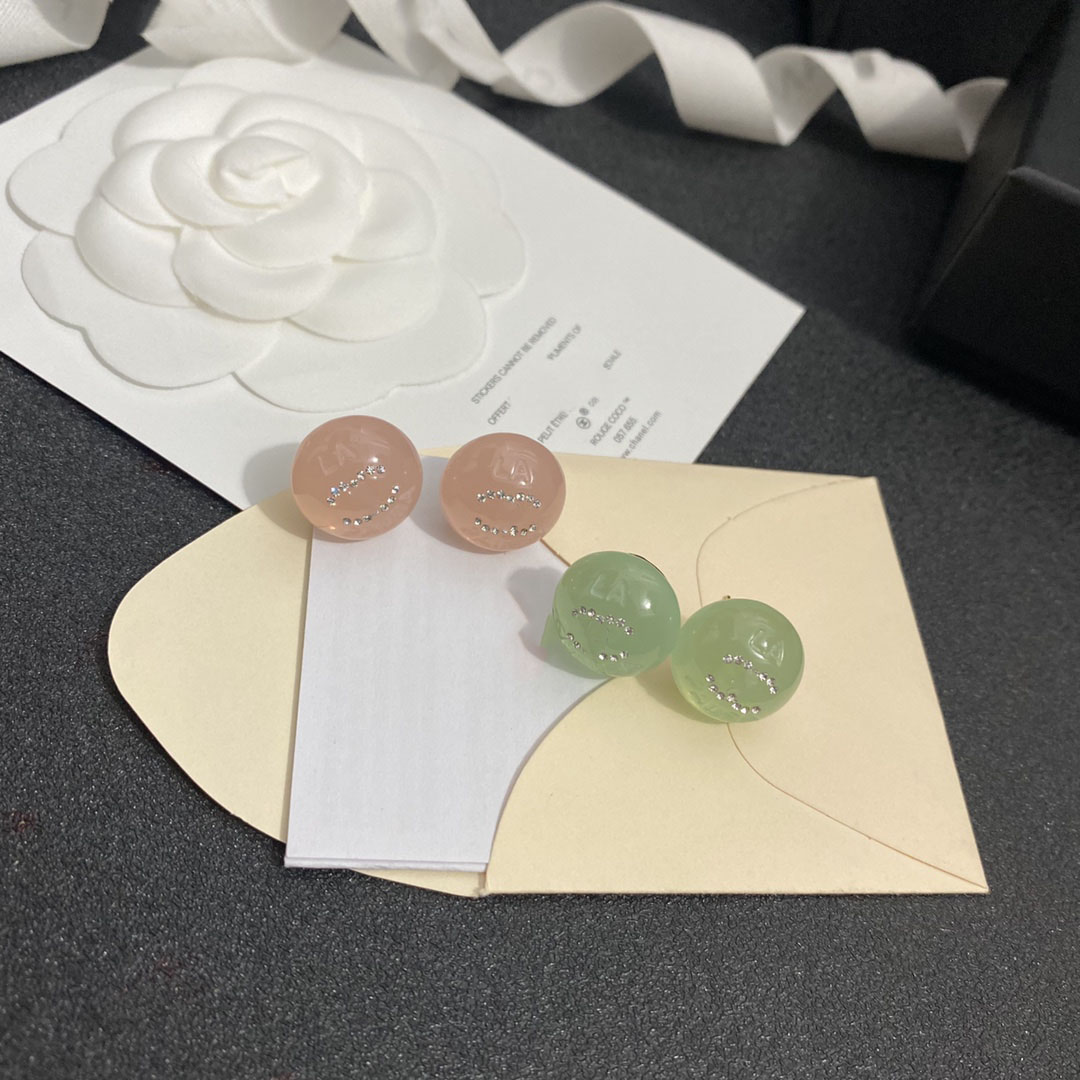 

Women 18K Gold Plated Copper Luxury Double Letters Stud Brand Designers Eardrop Round Geometric Famous Lady Metal Earring Wedding Party Jewerlry