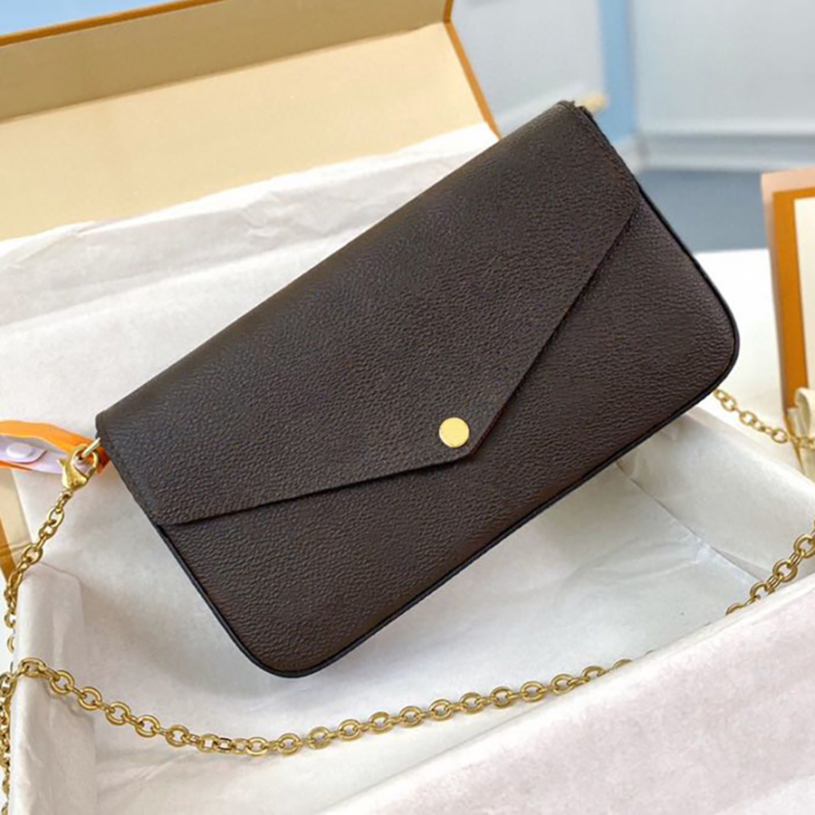 

Luxury Chain Bags Designer Shoulder Bags 1:1 Quality Genuine Leather Crossbody Bag 21CM With Box ML010, M61276