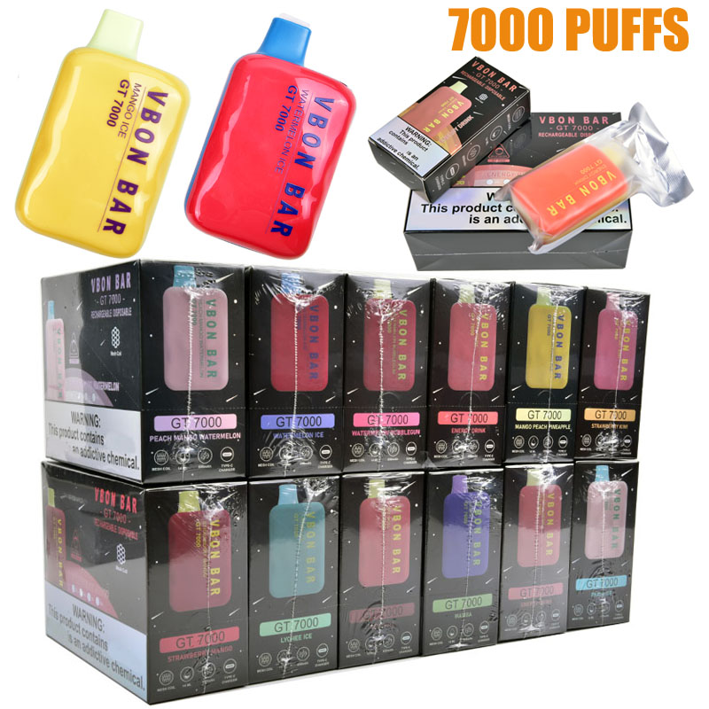 

Disposable E cigarettes VBON 7000 Puffs Disposable Vape Pen Device Stick Kit 14ml Mesh Coil
