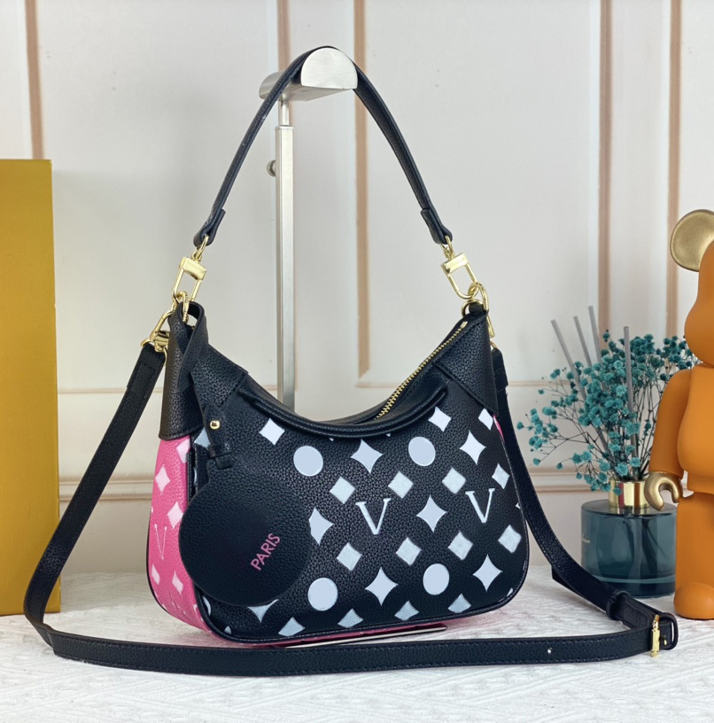 

Designer womens shoulder bag luxury Bagatelle BB handbags embossed flower letter Empreinte leather mini underarm bags crossbody ladies fashion makeup purses #091a, 56091#embossed-white monogrames