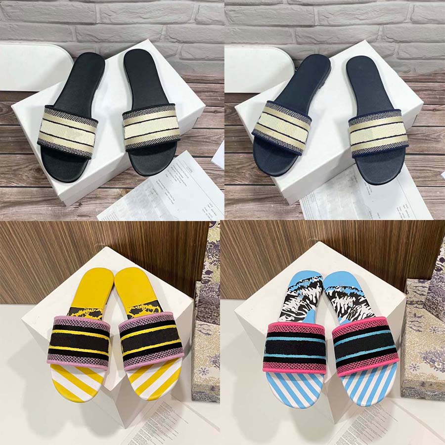 

designer slippers sandals luxury men women embroidery black blue monkey letters home summer beach outdoor, Y13