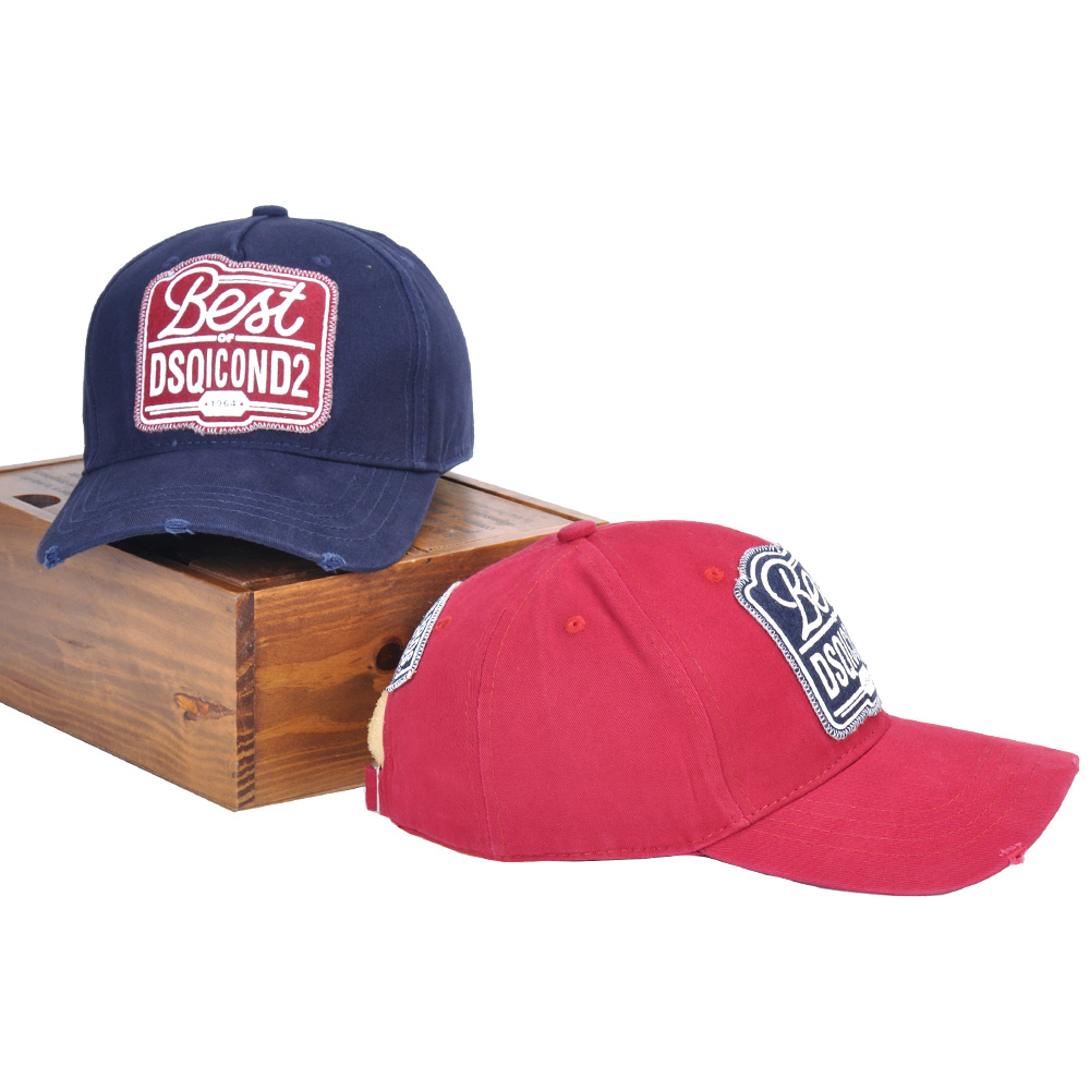 

DSQUQREDD2 Casual Fashion Trend Baseball Hat Simple Classic Letter Print Couple Unisex Sports Hat DSQ ICON Street Fashion Top Quality Hat D1, Red
