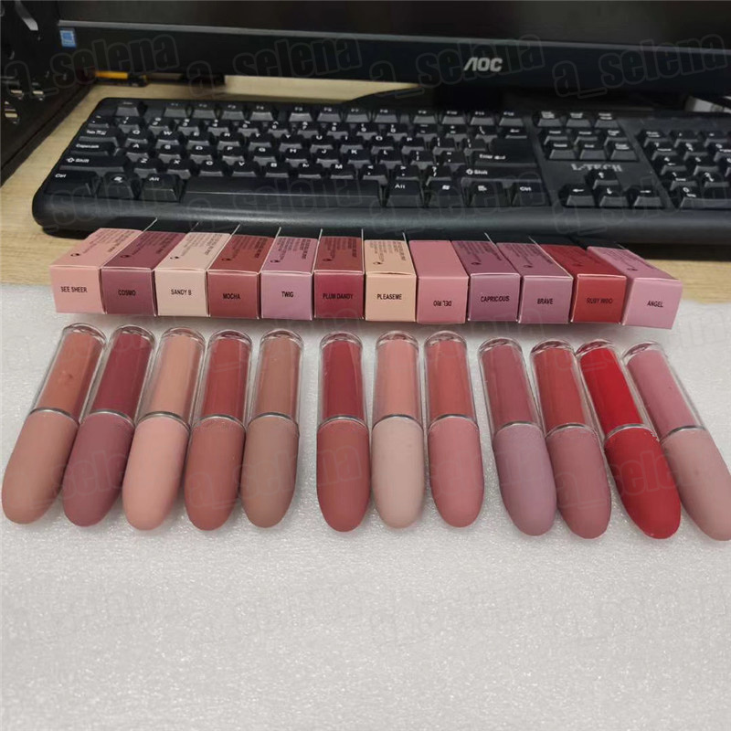 

Lip Gloss matte Liquid Lipstick LipGloss Makeup Luster Retro Frost Sexy Lipsticks 4.5g 12 colors, 10#rubywoo